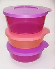 [Tupperware] Stackable Imported Serving Lunch Bowls 3 pc Set