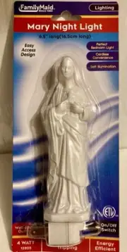 Mother Mary Virgen Maria Saint religious Holy Night Light plug in Wall Brand