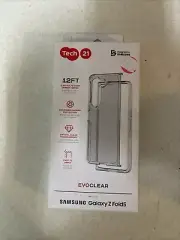 Tech21 EvoClear Phone Case Protection Cover For Samsung Galaxy Z Fold 5 Clear