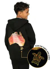 Learn Our Land Black Indigenous Youth Zip Hoodie