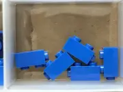 LEGO Parts - Blue Brick 1 x 1 x 1 2/3 with Studs on Side - No 32952 - QTY 5