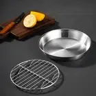 Elevated Mesh Air Fryer Baking Tray Steaming Cooling Racks Cooking