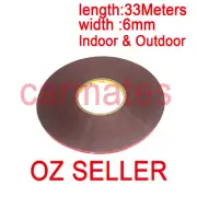 For 3M Genuine Double Face Sided Tape 6mm 33 meters Automotive Grade for 12V LED