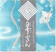Shirayuki Fukin Dish Towel, Goldfish Floral, Soda, 15% Cotton, 85% Rayon, 30 x 40 cm