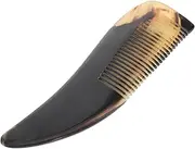 PEPLAYTAL Horn Tail Comb with Handle for Hair Styling Handmade Scalp Massage Comb for Men Ergonomic Design Portable Precision Polishing for Comfortable Grooming Experience