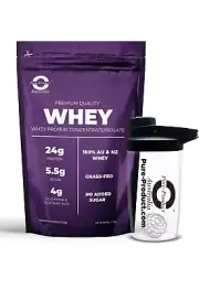 3kg - WHEY PROTEIN ISOLATE / CONCENTRATE - UNFLAVOURED WITH GLASSSHARKER