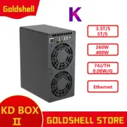 New Released Goldshell KD Box Ⅱ Miner KDA Dual Modes 3.5T/260W or 5T/400W No PSU
