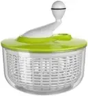 Salad Spinner Plastic Server Lettuce Vegetable Keeper Bowl Container Green 5.5L