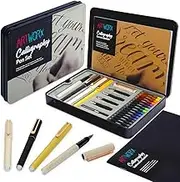 Artworx Calligraphy Pen Set - With Guide Book and Practice Paper - Caligraphy Beginners Set - Art and Crafts For Adults