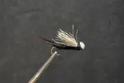 2 Flies, Size 10, Rainys Black Stone Dry Fly Fishing Flies