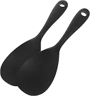 GLEAVI 2pcs Silicone Rice Spatula Nonstick Rice Spoon for Cooking Heat Resistant Kitchen Utensils Versatile Serving Spoon and Salads