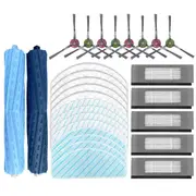Rubber Roller Main Brush Filter Side Brushes Mop Cloth Filter For Deebot Ozmo T9 T9 +