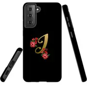 For Samsung Galaxy S22+ Plus Case, Armour Cover, Embellished Letter I
