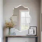 Frameless Prism Modern Wall Mirror Beveled Wall Mirrors Hang for Bathroom Vanity