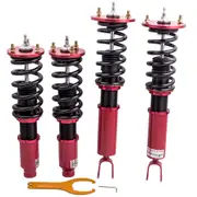 [MaXpeedingrods] Racing Coilovers compatible for Honda Accord 90-97 compatible for Acura 97-99 CB CD 24 Ways Damper Shocks Lowering Kit