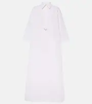 [Valentino] Valentino Cotton and linen kaftan AU 10 white