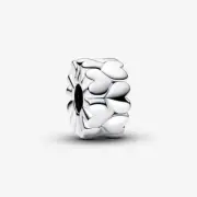*BRAND NEW* Pandora Moments Sterling Silver Heart Pattern Clip Charm 792828C00