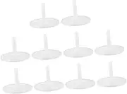 Milisten 10pcs Empty CD Storage Bucket - Plastic Dvd Column Holder- CD Storage Rack- Disc Dvd Containers Organizer