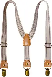 [HAMKVBPR] Kids Braces Big Children's Small Trousers Non-slip Back Belt Clip Elastic Suspenders Suspender for Kids