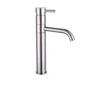 VITO BERTONI WISH2 Round Extended Basin Mixer Tap - Graphite