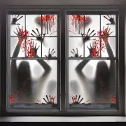 2PCS Halloween Haunted House Decoration Window Door Cover,Scary Zombie Hands Hal