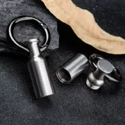 Hot Mini Titanium Keychain Waterproof Box Sealed Container Portable Outdoor Tool