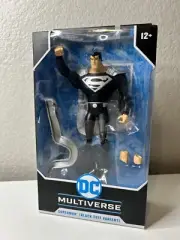 DC Multiverse Superman Black Suit Animated Series McFarlane 7" Action Figure