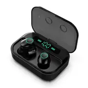 Bluetooth 5.0 Headset Wireless Earphones Mini Earbuds Stereo Headphones Black
