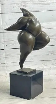 Signed Milo Abstract Free as Bird Pure Bronze Statue Home Decor Figurine Artwork
