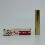 Vintage REVLON Silver Frosted Color P165 Eye Shadow Stick Gold Tube NEW