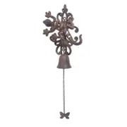 French Country Wall Art Gecco Hanger Bell Wrought Iron Metal