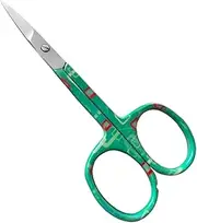 ASM® Professional Nail Scissors Curved Manicure Cuticle Scissors Clippers - Cuticle Trimmer Grooming for Eyebrow, Beard, Nose Hair Trimming - Beauty Small Scissors Men and Women (Sage Green)