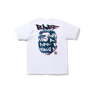 UENO上野日貨  BAPE APE左胸疊色字體背格紋滿版字體大猿頭短T 【BAPE1-D22082004】