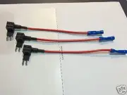 3 x Micro2 Blade ATR Fuse Adapter tap DUal Circuit Adapter Holder 12v Micro II