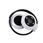 Mini-503 Tf Card Wireless Stereo Headset Back Wear Bluetooth Sports Earphone White