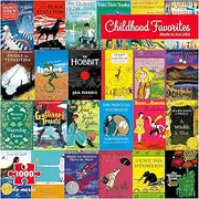 [Re-Marks] Childhood Favorites, Book Covers 1,000-Piece Jigsaw Puzzle for All Ages