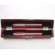 Flute Head Case Red Velvet Interior Solid Wooden Metal Lock Hinge Handmade