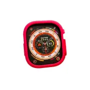 Silicone Candy Protective Case for Apple Watch S8 Ultra-Red