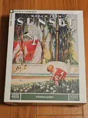 New York Puzzle Company March 1929 Sunset Puzzle 1000 Piece NEW SEALED