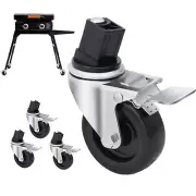 3 Inch Caster Wheels for Blackstone Griddle Stand Wheels Kit with Brake 360 D...