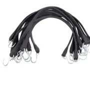 31" Natural Rubber Bungee Straps with Crimped Hooks - 50 Pack for Durable Car...