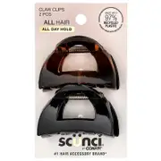 Scunci, Claw Clips, 2 Pieces