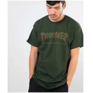 Thrasher DAVIS TEE 墨綠 圖騰 短袖