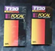 2 Focal VHS T120 Sealed Blank 2hr 4hr 6hr Kmart NOS Vintage Videocassette