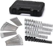 EMENTOL 107PCS Bit Socket Set, 1/4", 3/8" and 1/2" Drive ET500