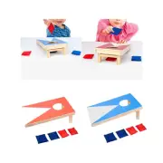 Sandbag Throwing Game Indoor Outdoor Portable Parent Child Toy Wooden Corn Hole