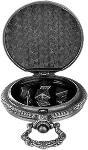 [Generic] Carved Dragon Pocket Watch Case | Carved Dragon Pattern Pocket Watch Cover - Nostalgic Pocket Watch Display Storage, Role Playing Board Games Accessories For Man And Woman