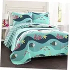 Sealife 2-Piece Quilt Set, Twin, Blue