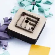 Snowflake Leather Cutting Die Leather Cut Template Hand Tool Wooden Base