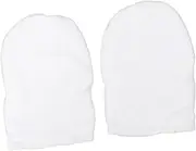 Mikinona Cozy Paraffin Wax Gloves Foot Spa Cover Set Thermal Mitts Polyester Liner for Heat Therapy White 1 Pack